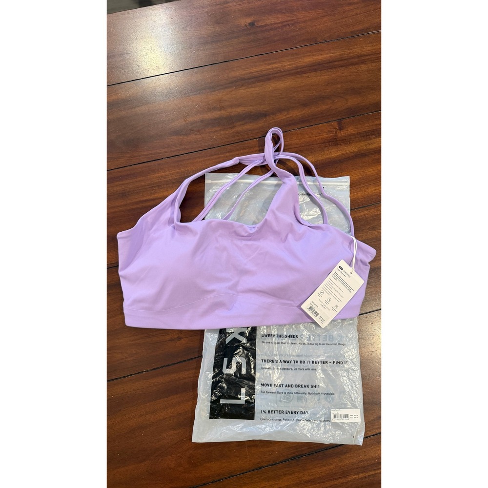 LSKD Aspire‎ Sports Bra Violet Ray Purple Strappy 2XL NWT NEW